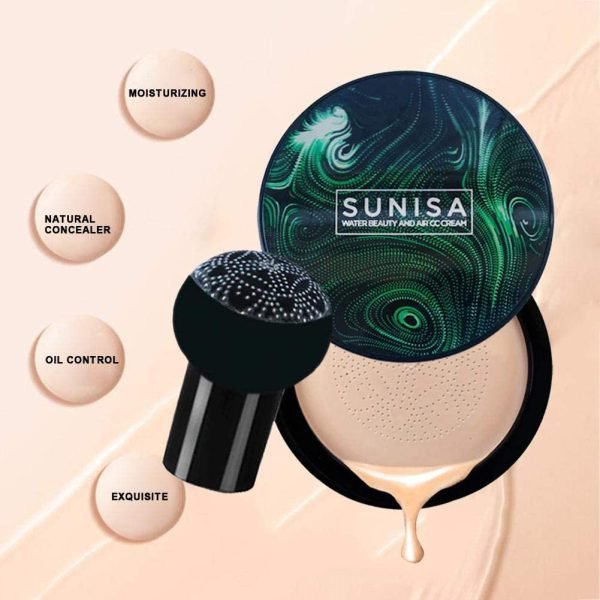 Sunisa Foundation Base Waterproof Mushroom Head Air Cushion BB Cream Nude Liquid Foundations CC Cream